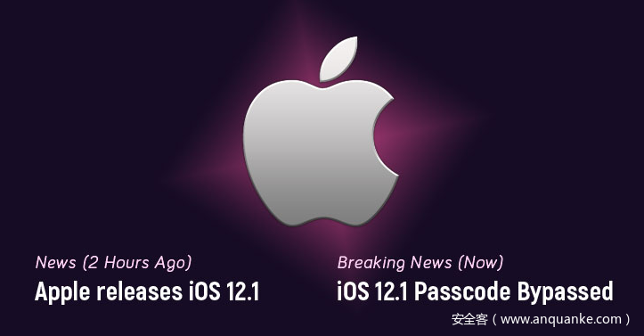 iOS12.1发布不到一天便被发现存在信息泄露（密码绕过）漏洞