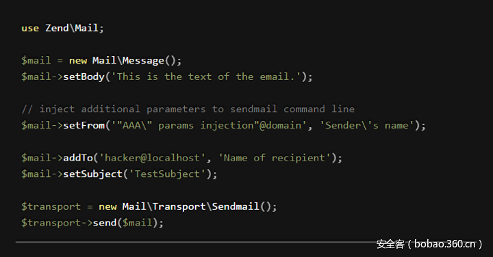 【国际资讯】SwiftMailer、PhpMailer和ZendMail被爆RCE漏洞