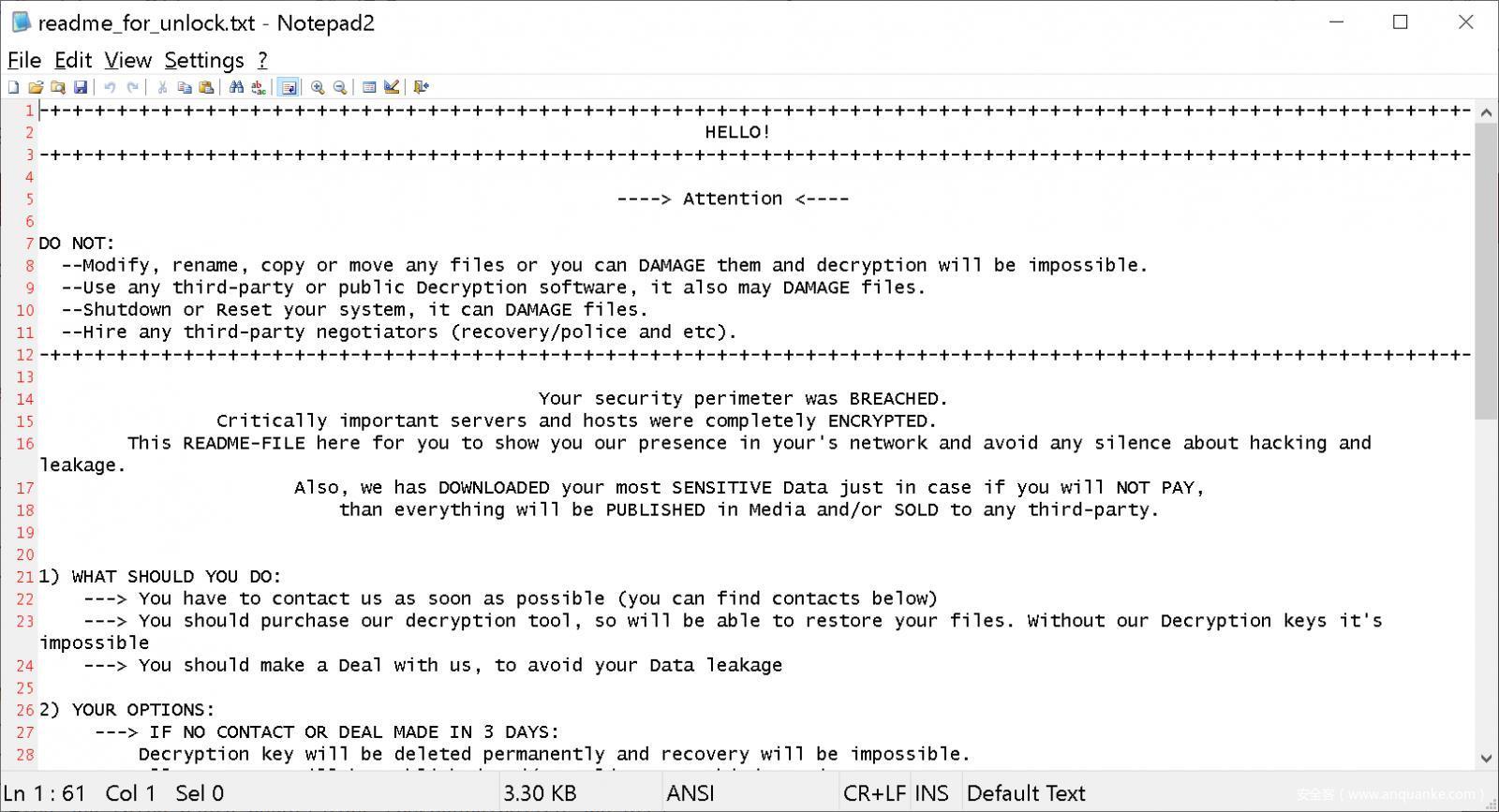 智利政府Windows、Linux服务器遭新型勒索病毒攻击